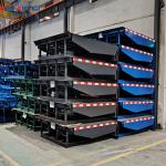 220V Dock Leveler Hydraulic Unloading Platform: Blue and Adjustable