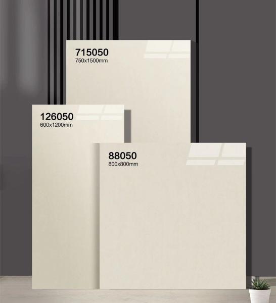 Beige Grade AAA Polished Glazed Porcelain Tiles And 750x1500mm Anti-Slip Floor