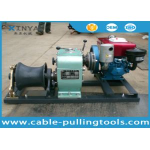  Small Volume 5 Ton Diesel Engine Powered Winch for Cable Pulling With Belt Driven Manufactures