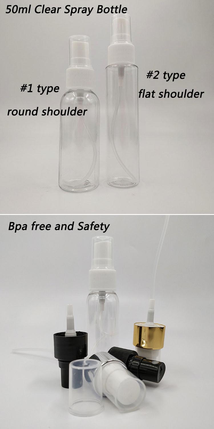 Free Sample Transparent PET Plastic Bottle with Flip Cap Empty Bottle Flip Cap Cream Bottle with Flip Cap with Factory Supply