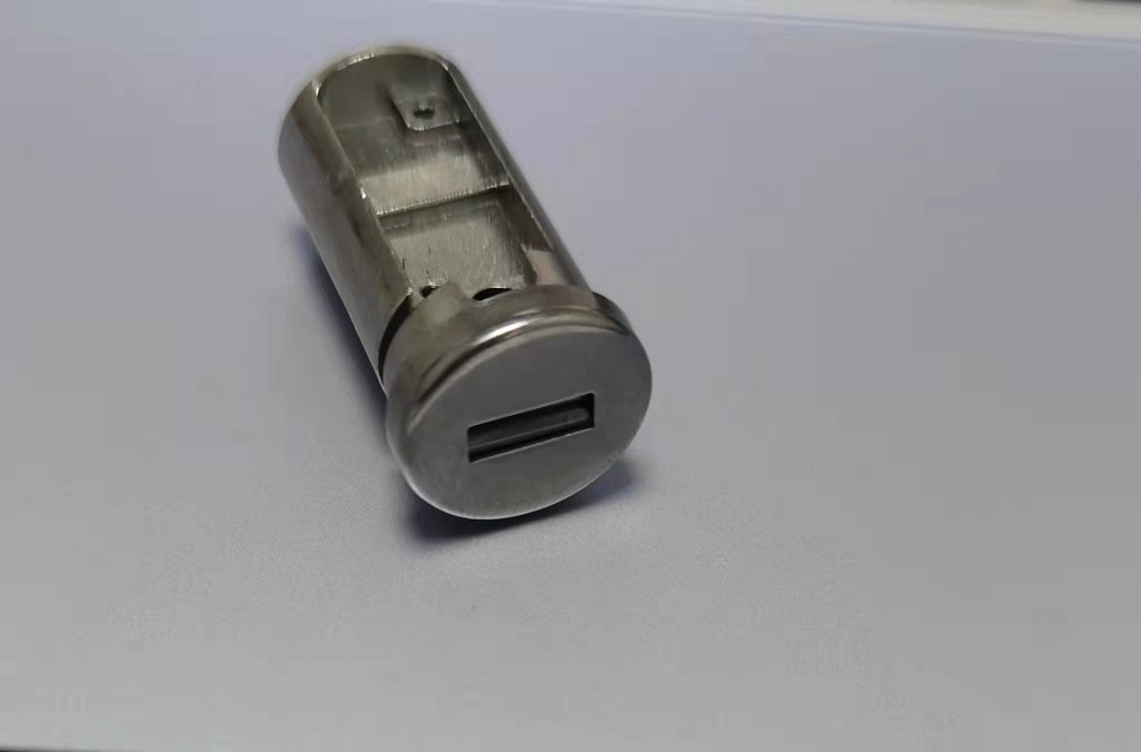Tolerance 0.01mm Cylindrical Door Lock Parts , ISO9001 Custom Injection Molded Parts