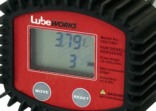 High Accuracy 30 Liter Digital Oil Meter With Low Battery Indicator / Liquid