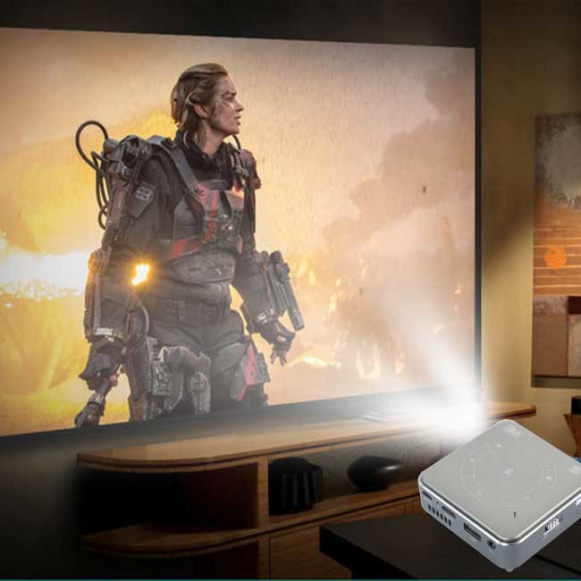 854*480 Portable Mini DLP Projector HDMI 1.40 USB 2.0 30-120 Inch Projection Area