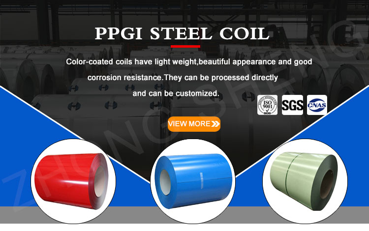 Customizable Width Color Coated PPGI Galvanized Steel Coil Sheet for Whiteboard in Standard Package