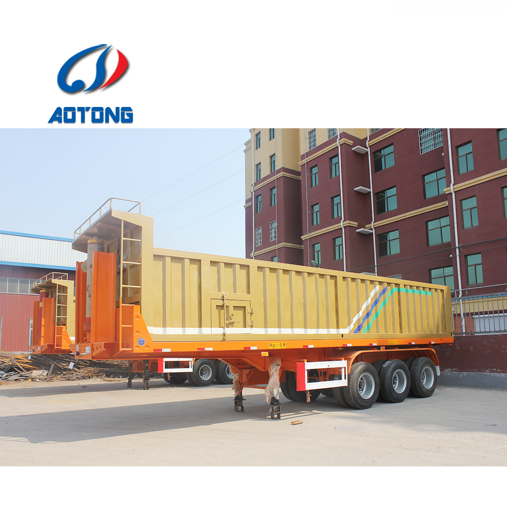 Low Bed Deck Dimension of 12000X2500X1500mm Dump Semi Trailer for Australia Market