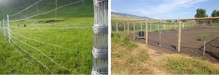 Corrosion Resistant 3ft Tall Wire Cattle Fencing For Farm