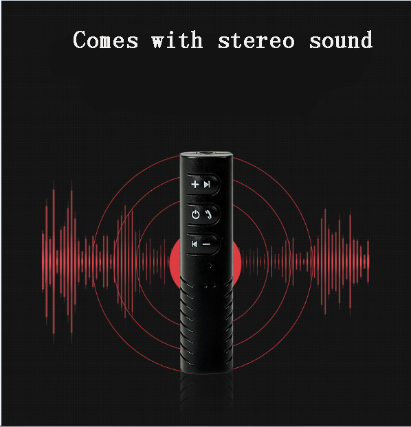 Newest car bluetooth receiver 3.5 mm DC handsfree calling aux car kit speaker OEM order welcomed for iPhoneX 7plus