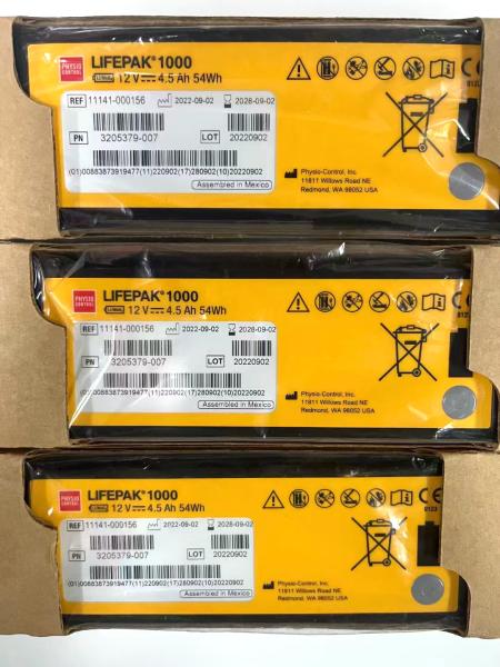 REF:1141-000156 Medical Equipment Batteries Medtronic LIFEPAK 1000 Defibrillator