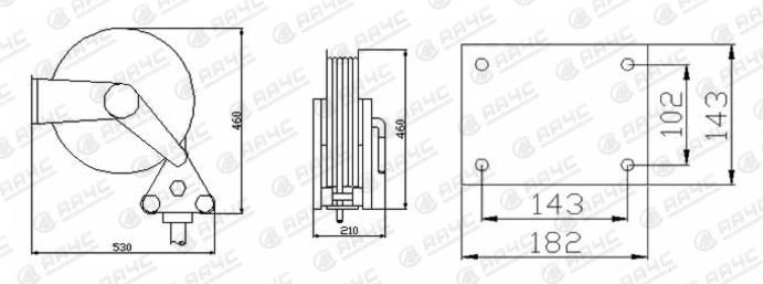 AA4C stainless steel hose reel garage equipments auto repair AA-82012