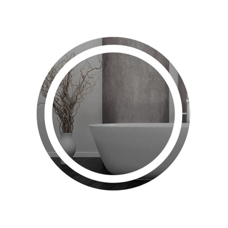 Bathroom mirror lamp circular smart make-up mirror light hotel led anti-fog waterproof sink toilet