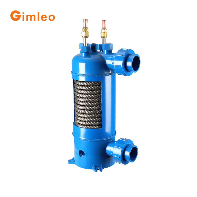 PVC Shell Titanium Coil Heat Exchanger For Aquaculture MHTA-3