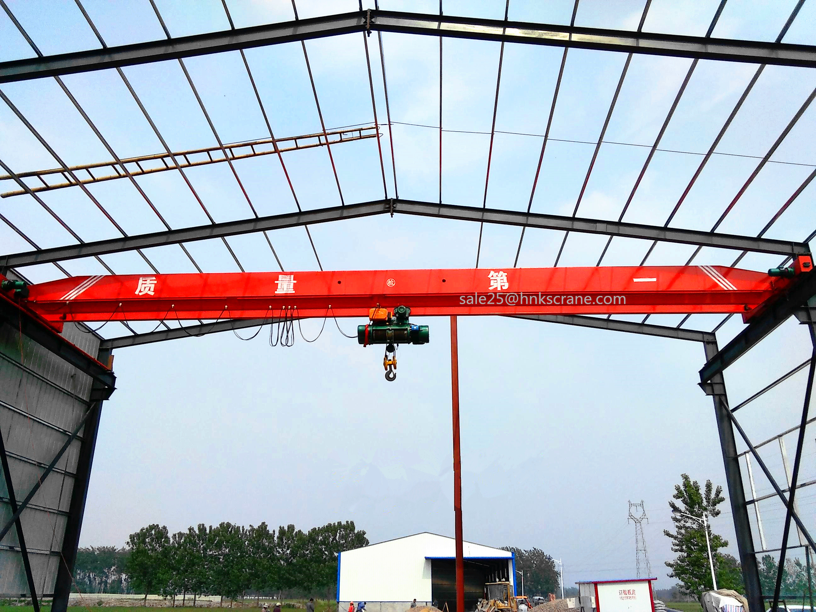 10 Ton Remote Control Single Beam Electric Overhead Traveling Crane