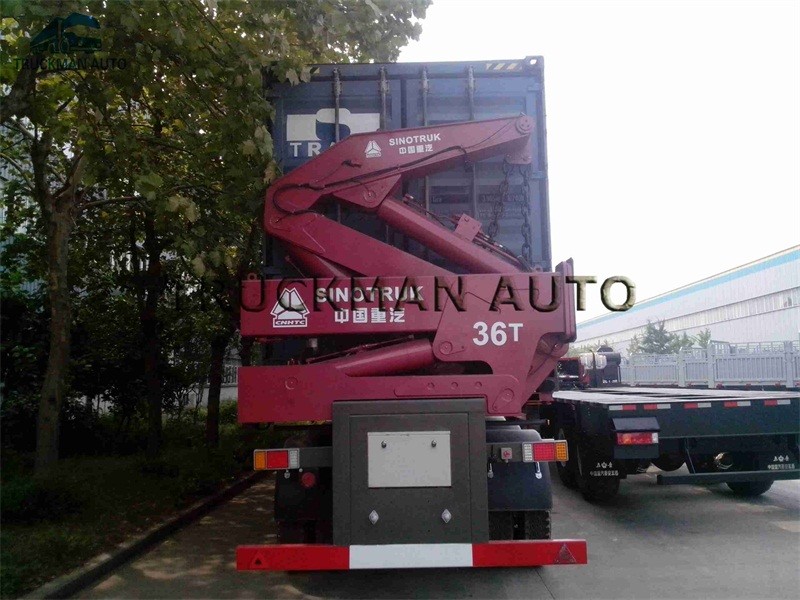 Customized Dimensions Container Side Loader Trailer With Self Loading 37 Tons