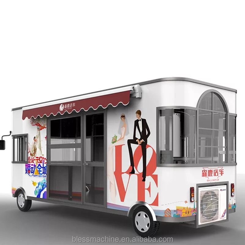 2022 Mobile Food Cart for Home Business Durable Easy Operation and Video Support