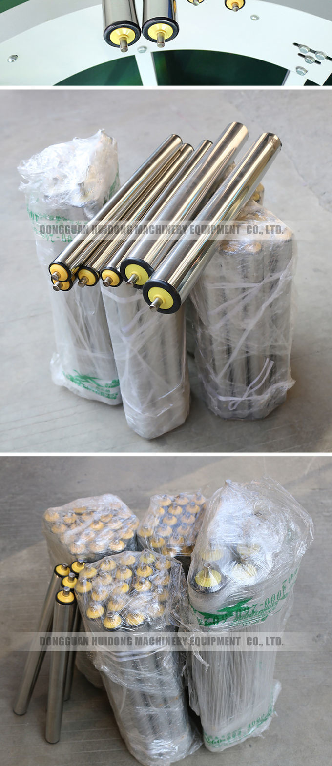 Stainless Steel Adjustable Line Shaft Conveyor Fire Resistant Customized Size