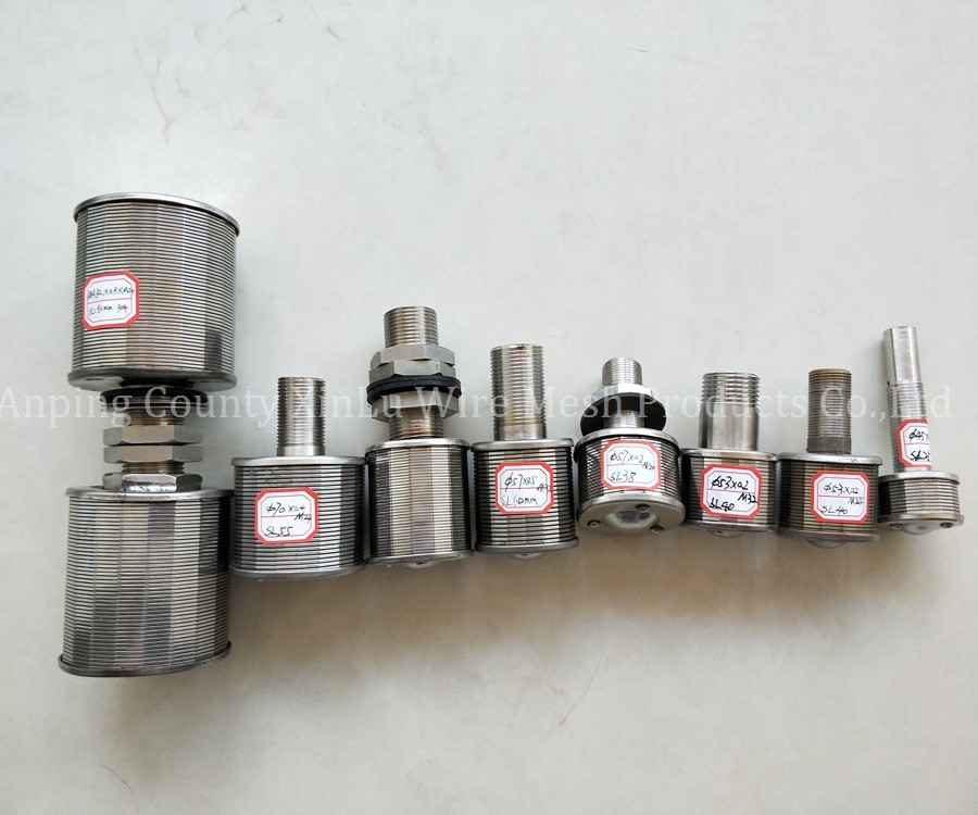 WEDGE WIRE RESIN TRAPS / JOHNSON SCREEN NOZZLE / WATER AND GAS STRAINER NOZZLE