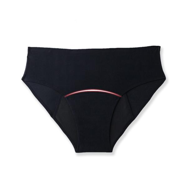 Four Layer Period Panties Underwear Polyester Seamless Mid Waist Plus Size