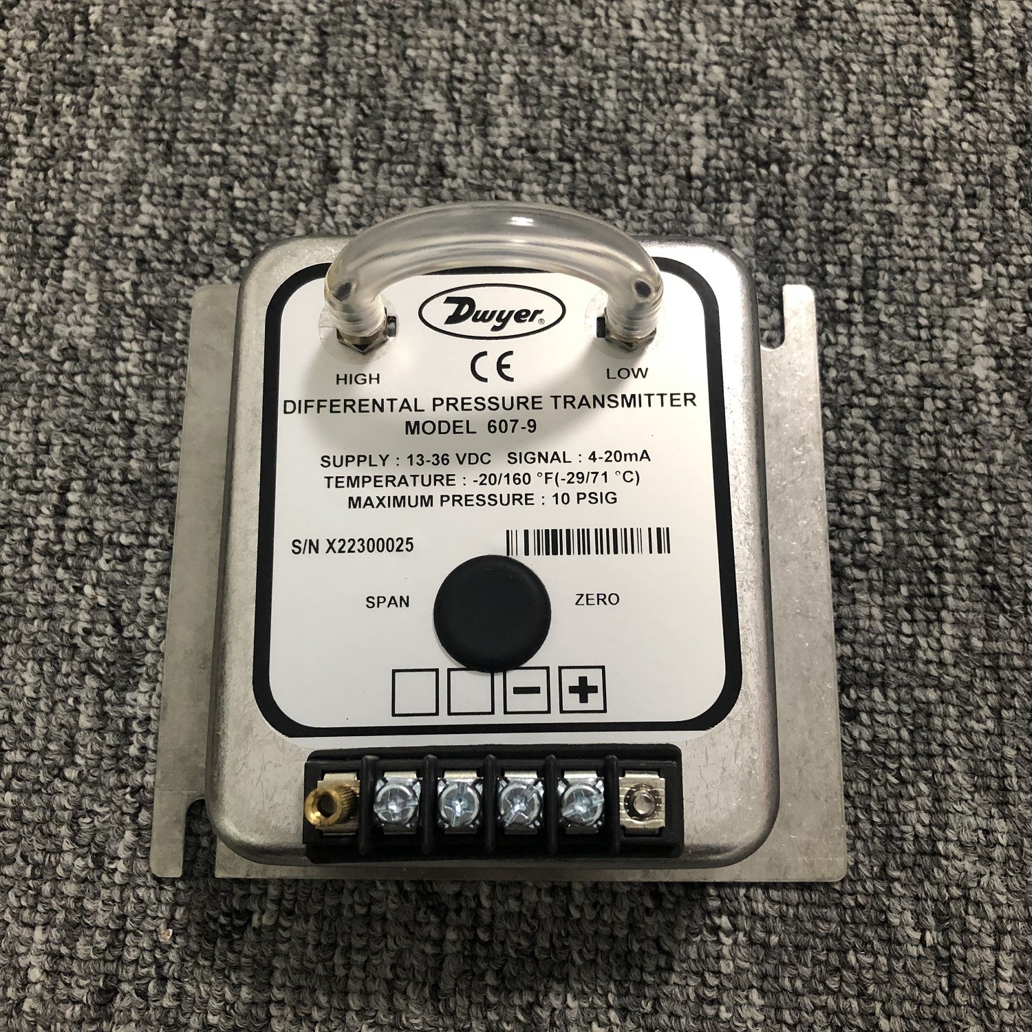 Dwyer Series 607 Differential Pressure Transmitter 607-1 607-3B 607-8 Series