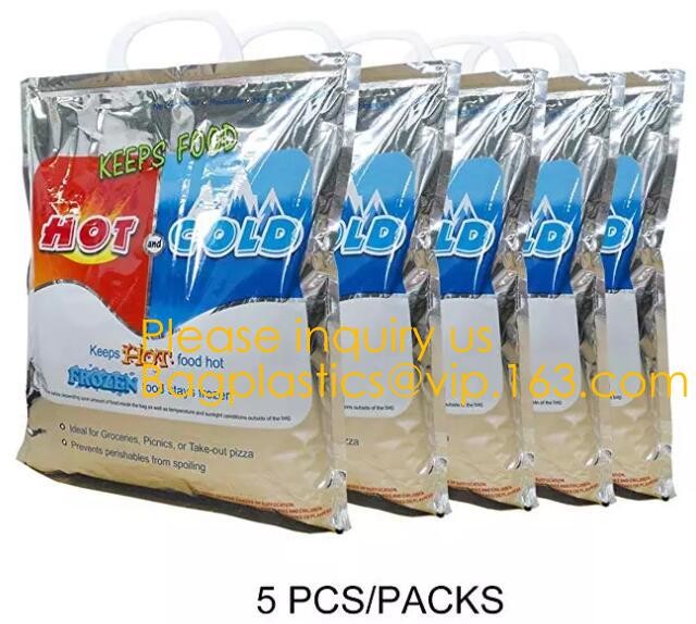 Aluminum Foil Food Use Disposable Cooler Bag Insulated Thermal Bag Organizer Storage Frozen Lunch Bag bagease bagplastic