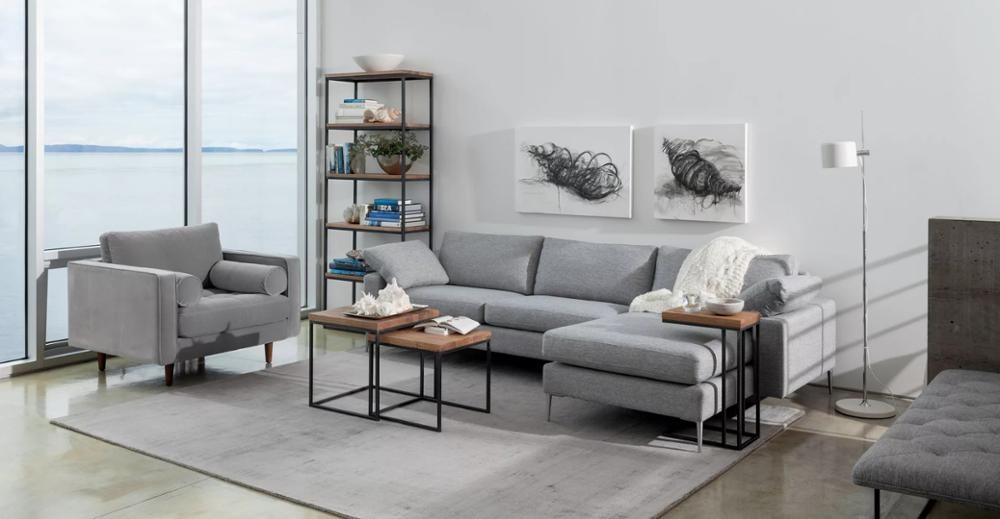 Living Room Corner Modern Sectional Sofa