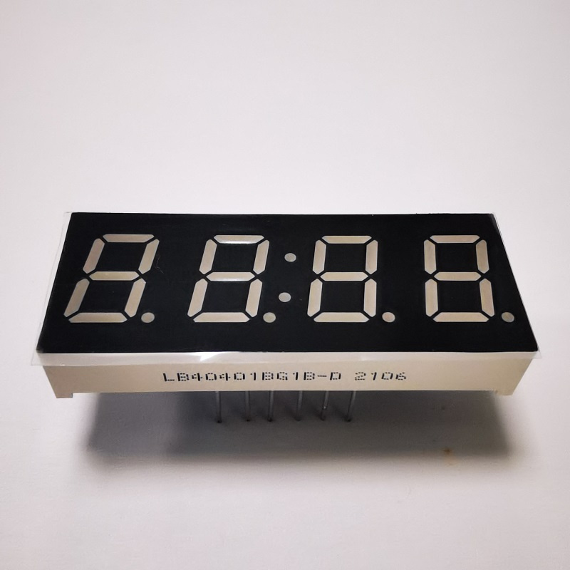 Pure Green 7 Segment LED Display 0.4 inch 4 Digits Common Anode for Digital Timer