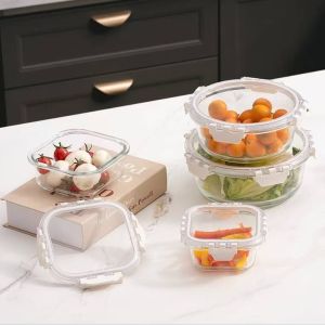 China IKOO Glass Food Storage Containers with Lids - Airtight & Leakproof - Microwave/Oven/Freezer Safe - BPA Free - Ideal for Meal Prep, Storing Leftover & Lunch on sale