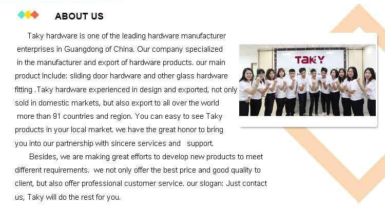 8-12MM Clear Color Sliding Shower Door Hardware with SS304 Tempered Glass Accessories