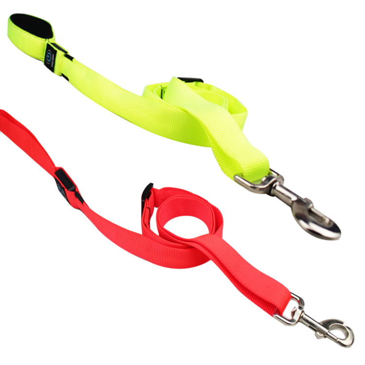Glowing In Dark Dog Leashes And Collars Dog Pet Products USB Rechargeable