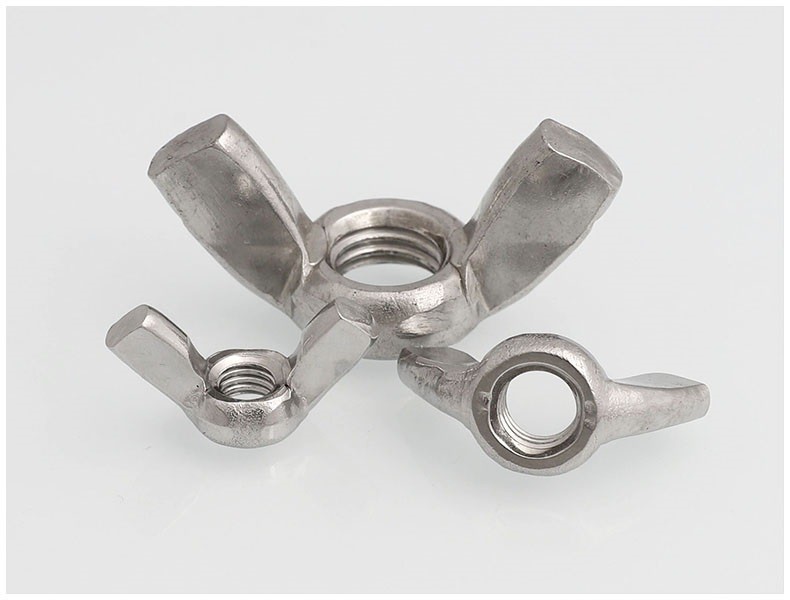 Stainless steel 304 316 Bright Butterfly Nut DIN315 Round Wing Nuts