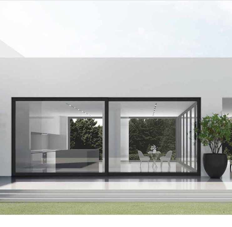 150 Electric Sliding Door  panoramic aluminium alloy for private residences,villas, commercial areas, offices, large balconies