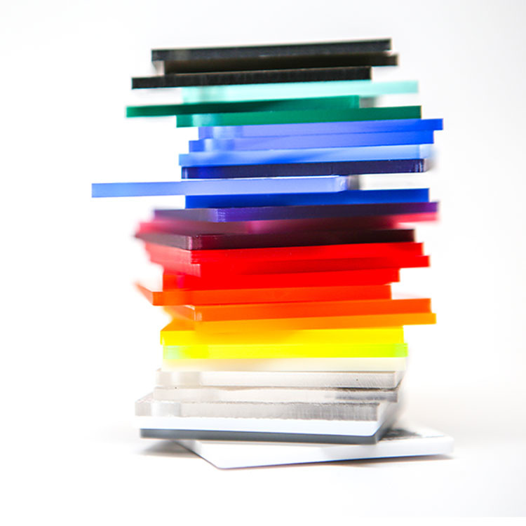 3mm Thick Colored Translucent Acrylic Sheets OEM UV Protection Cut To Size