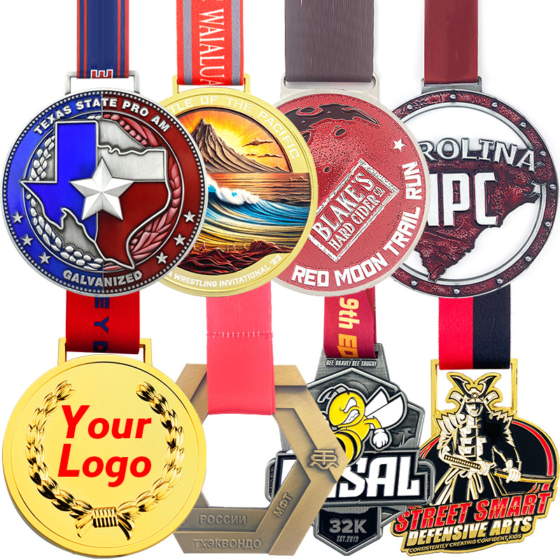 Marathon Running Sports Medal Custom Award Medal Bronze Plated