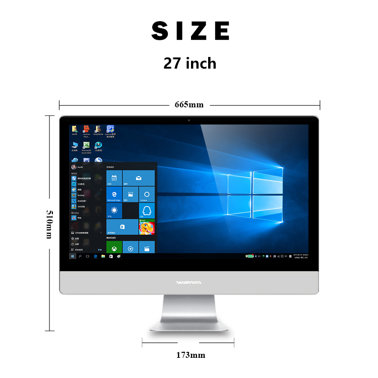 Home Office Desktop All In One PC Computer Intel Core I5 Processor Type