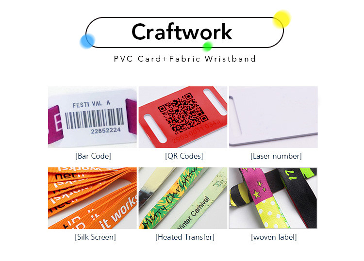 Social Distancing NFC RFID Access Control Wristbands Heat Resistant With Silk Logo Printing