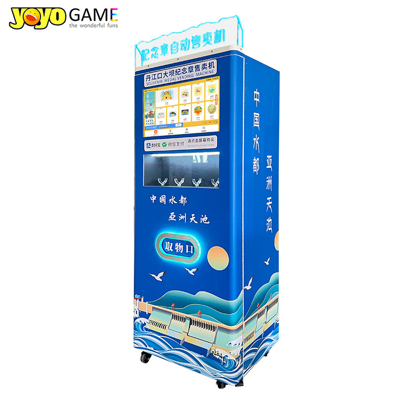 Fully Automatic Souvenir Coins Vending Machine Gold Medal Vending Machine