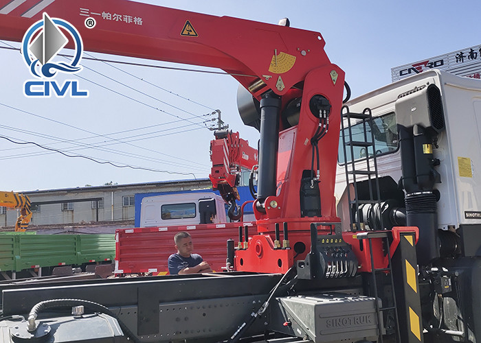 Chassis 12 Tons HIAB Telescopic Truck Mounted Crane 6X4 LHD Cargo Lift Heavy Duty