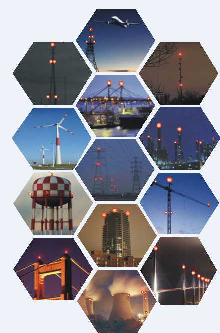 FAA Type B Warning Lights, Medium Intensity LED Obstruction Light High Pole Safety Light