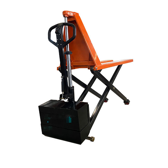 CE Manual Scissor Lift Tables Lifting Height 31.50in Scissor Lift Pallet Jack Steel Fork Length 45.28in