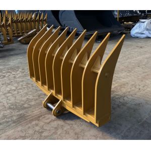 Tilting Dozer Root Rake Attachment For Clearing Debris Rocks