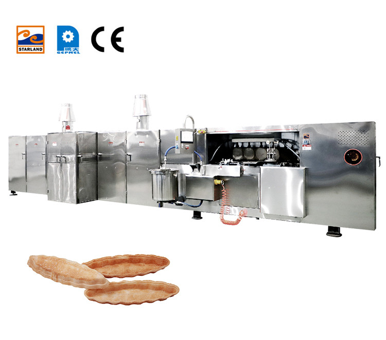 Semi Automatic Stainless Steel Egg Roll Maker Wafer Biscuit Making For Snack Factory