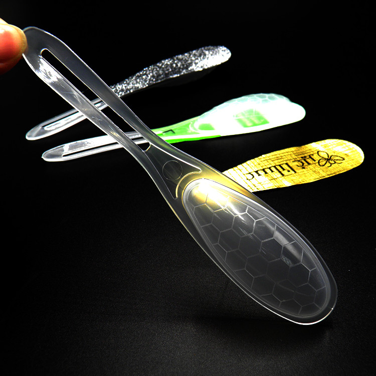 white 7g 10g Honey Plastic Spoon Pp Eco Friendly Disposable
