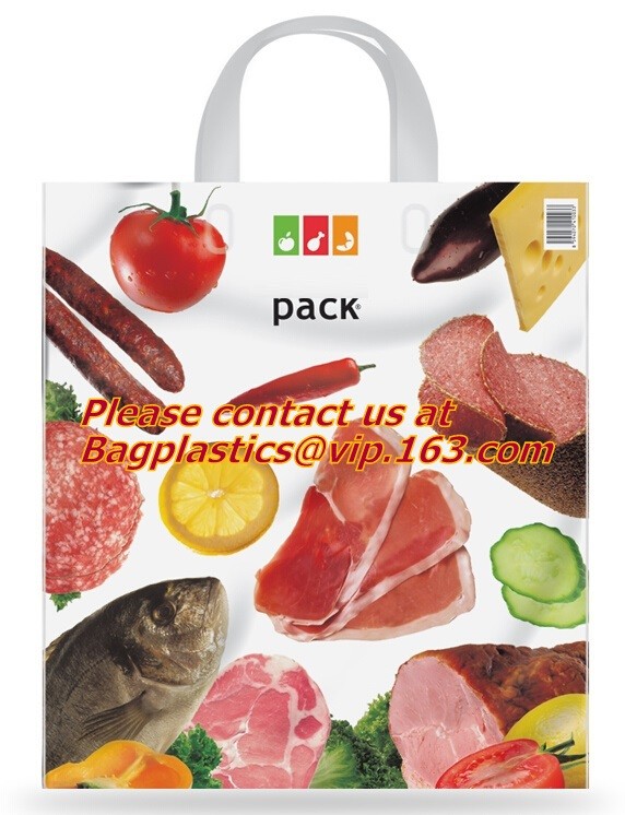 Custom logo HDPE / LDPE patch handle die cut plastic shopping bag for carrying bread,Die Cut Handle Shopping Bag bagease