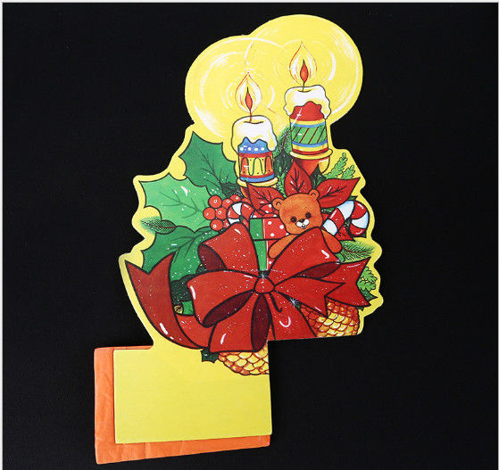 Foreign trade decoration handmade Christmas candle paper sculpture, creative paragraph origami ornaments, birthday cake