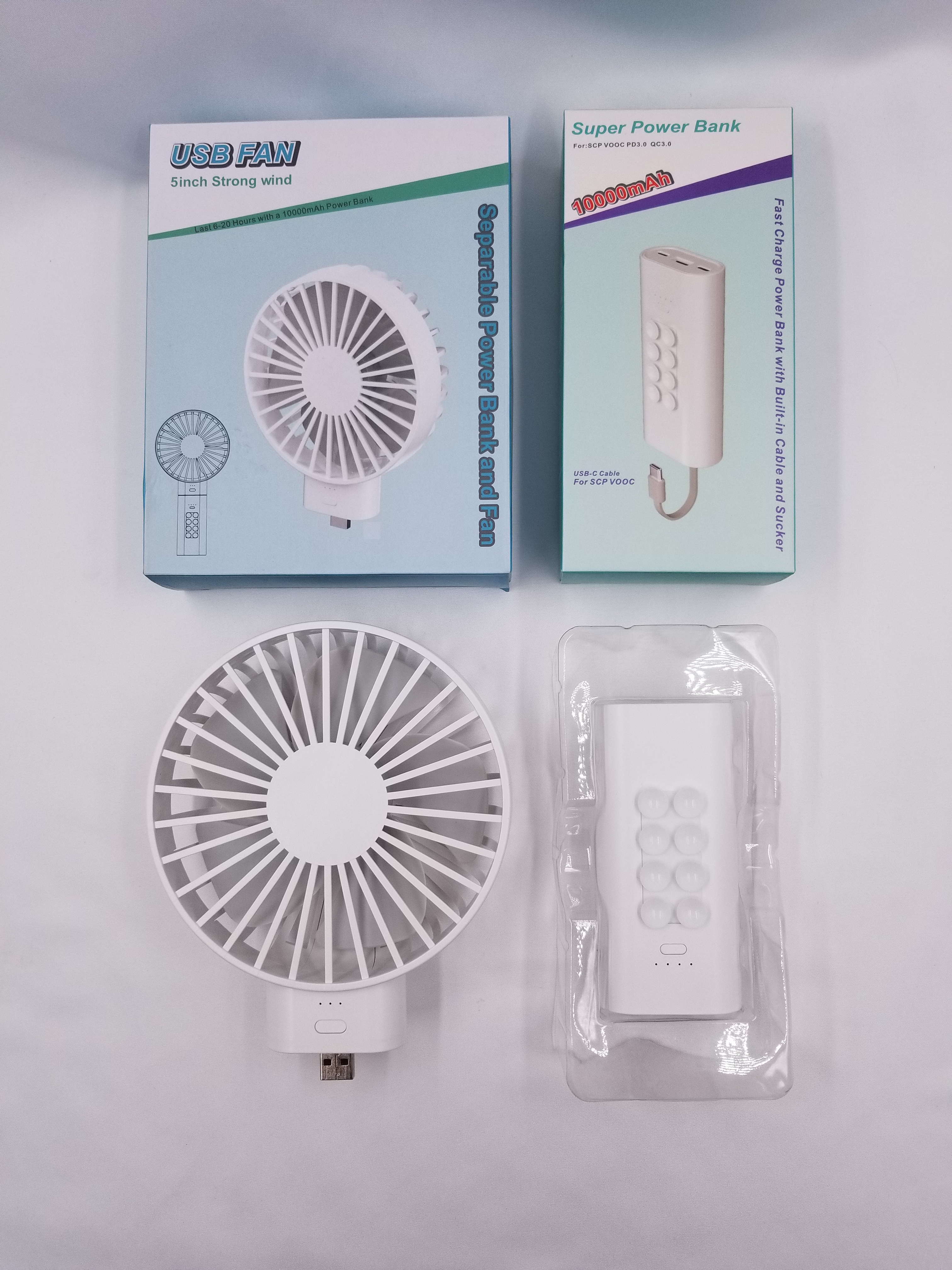 3 Wind Speeds Mode Handheld Personal Fan Battery Operated