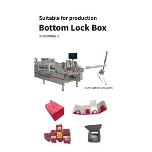 800AG-2 Automatic Bottom Lock Gluing Machine Paper Folder Gluer Machine Easy to