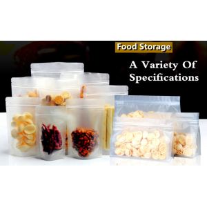 Stand Up Zipper Pouch Transparent Packaging k Bag Zip Lock Plastic Mylar Bag, FDA EU Food Grade Powder Packaging