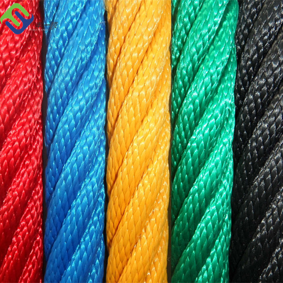 PP Polypropylene Outdoor Playground Rope 6 Strand 16mm With Steel Core