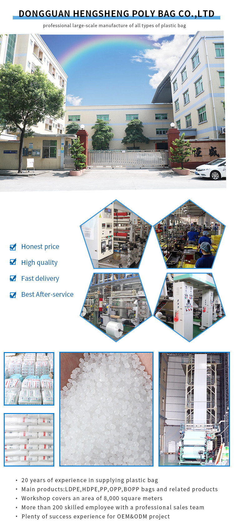 PE LDPE Shopping Plastic Bag Personalized Color Gravure printing