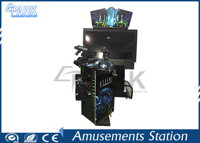 Motion Simulator Shooting Aliens Arcade Machines For Shopping Mall / Game Center