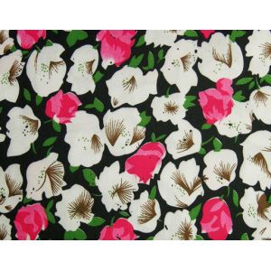 Smooth Surface Printed Polyester Fabric , Fashionable 270T Printed Satin Fabric
